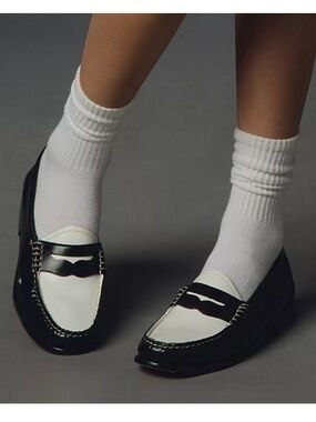 G.H. Bass Weejuns Whitney Penny Loafers in Black and White